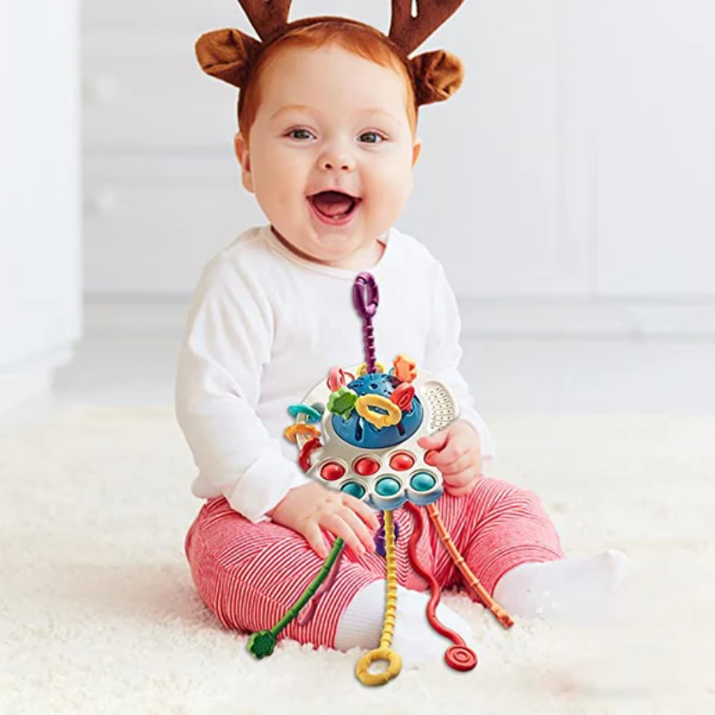 Juguete Montessori Ovni Sensorial 3 en 1