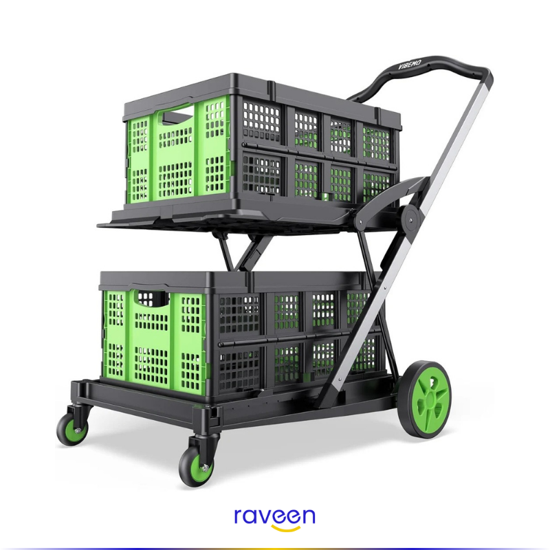 Carrito de Compras Plegable y Portátil – FlexiCart™ (Oferta Limitada)